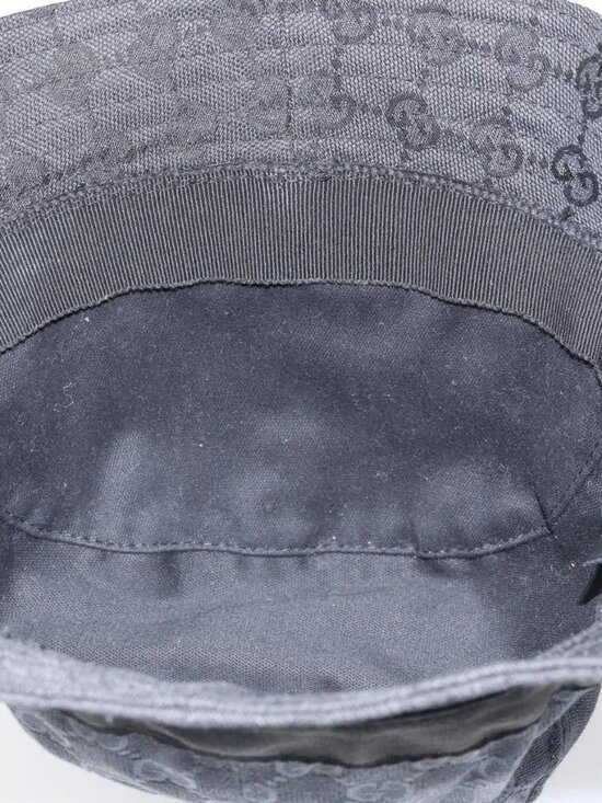 GUCCI GG Canvas Bucket Hat L Black Auth hk3506 main image 11